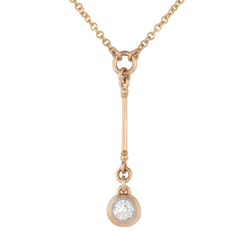 Diamond Pendulum Lariat Necklace
