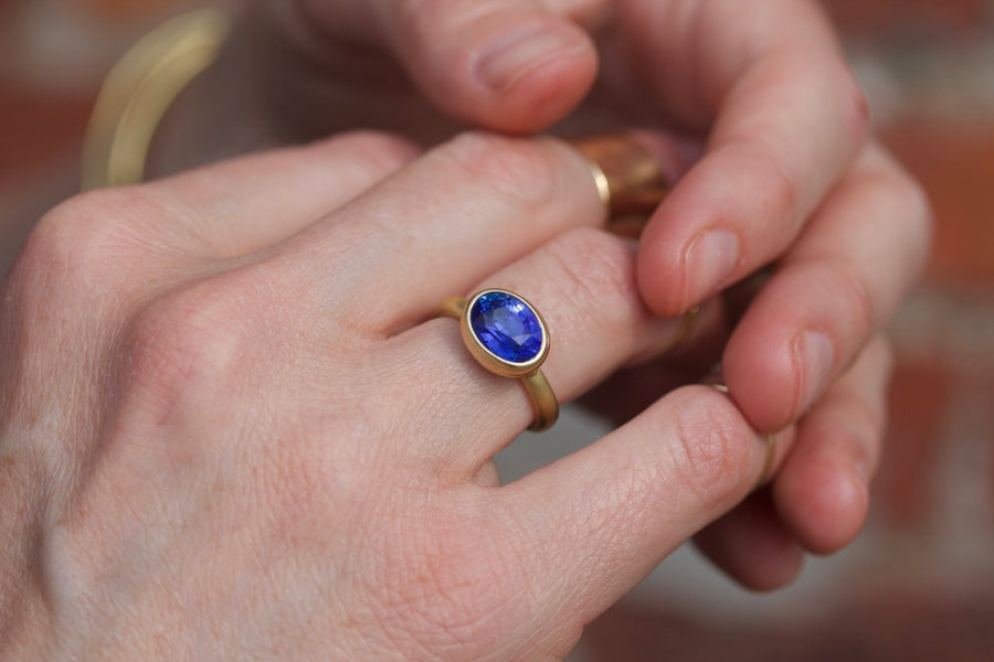 Stackable Blue Sapphire Ring