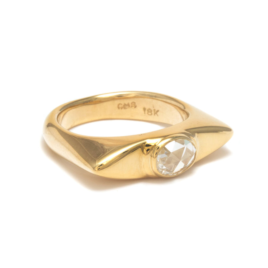 Ancient Signet Rose Cut Diamond Ring