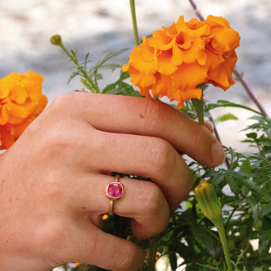 Pink Tourmaline Ring