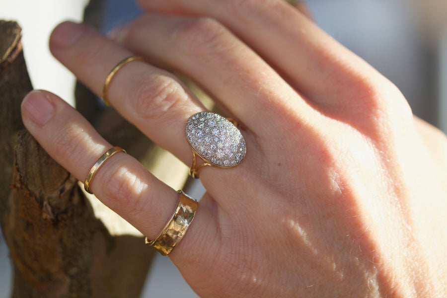 Swan Diamond Ring