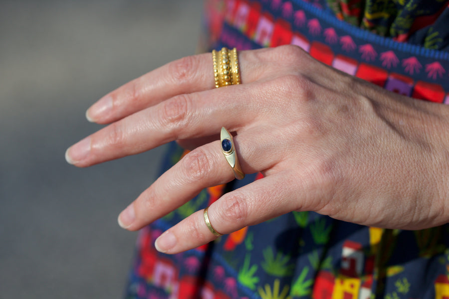 Ancient Signet with Blue Sapphire