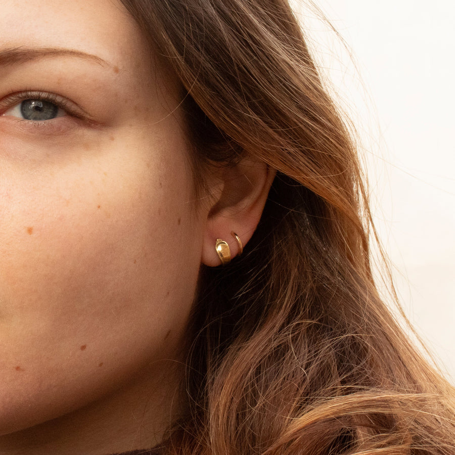 Petite Half-Hoop Earrings
