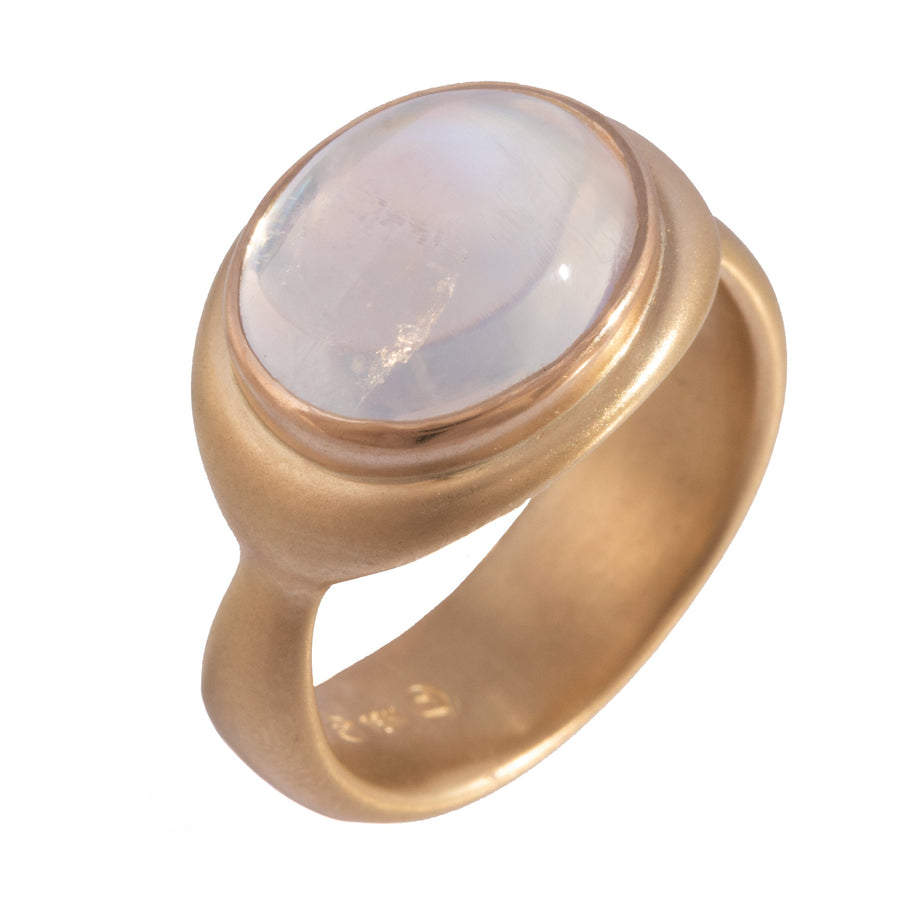 Rainbow Moonstone Ring