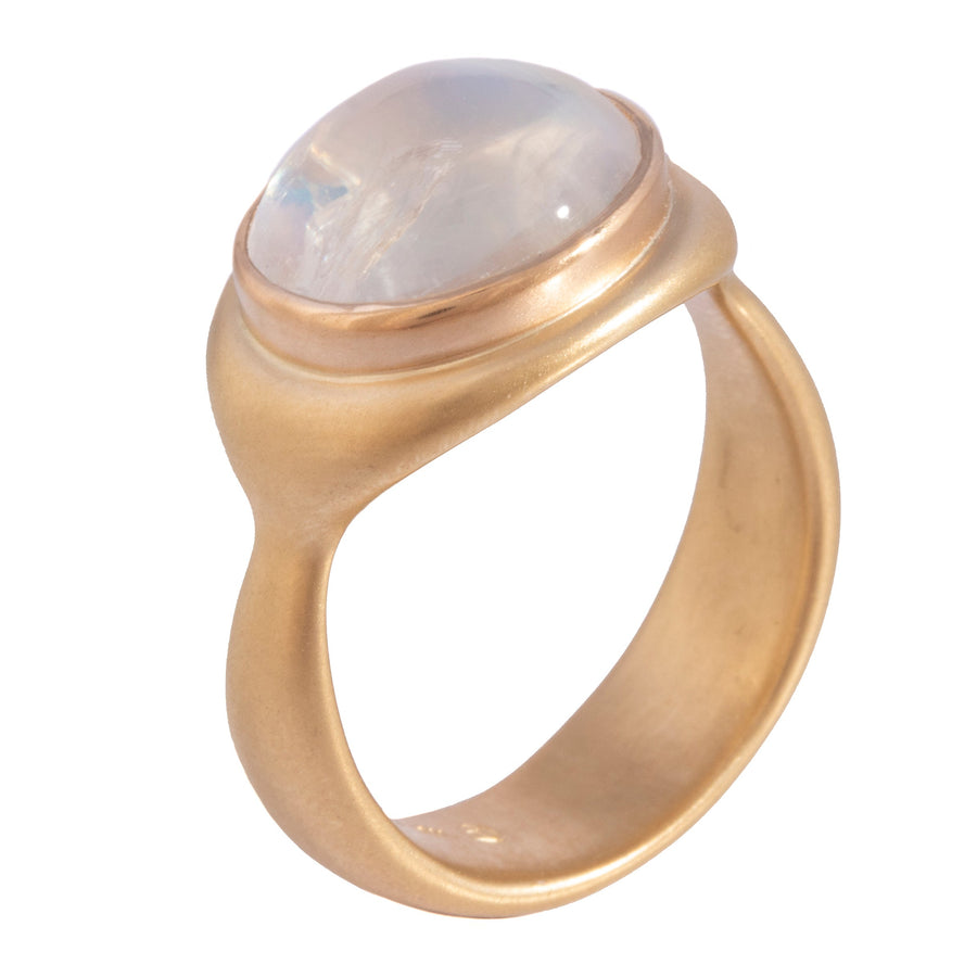 Rainbow Moonstone Ring