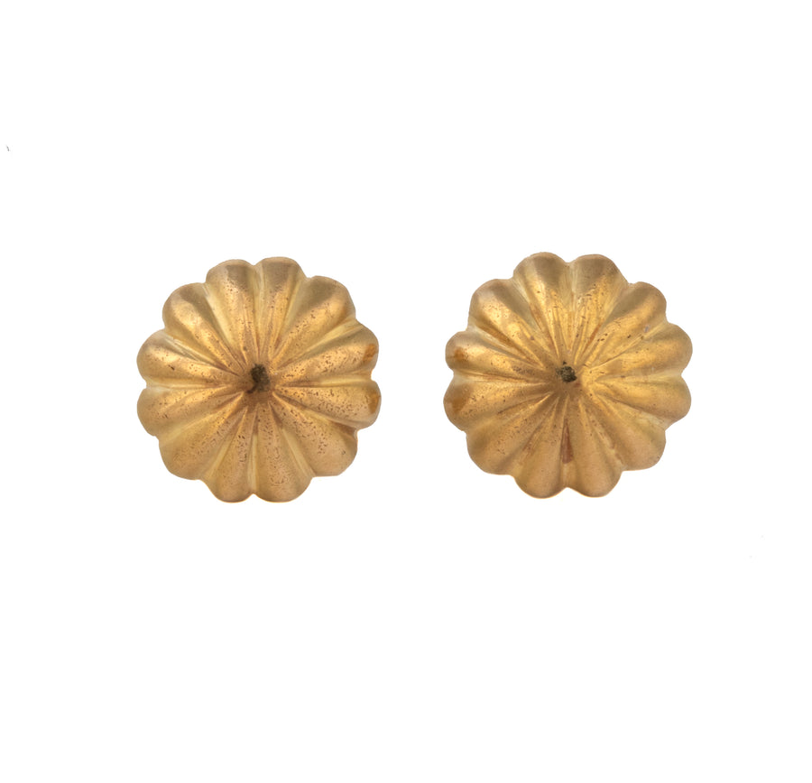 Carved Stud Earrings