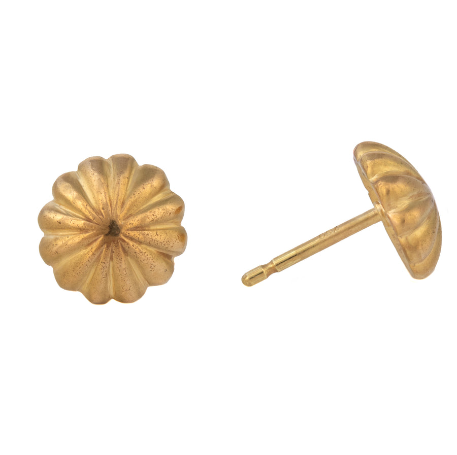 Carved Stud Earrings