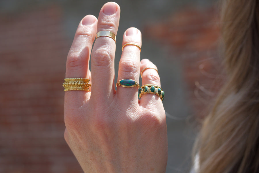 Black Opal Ring