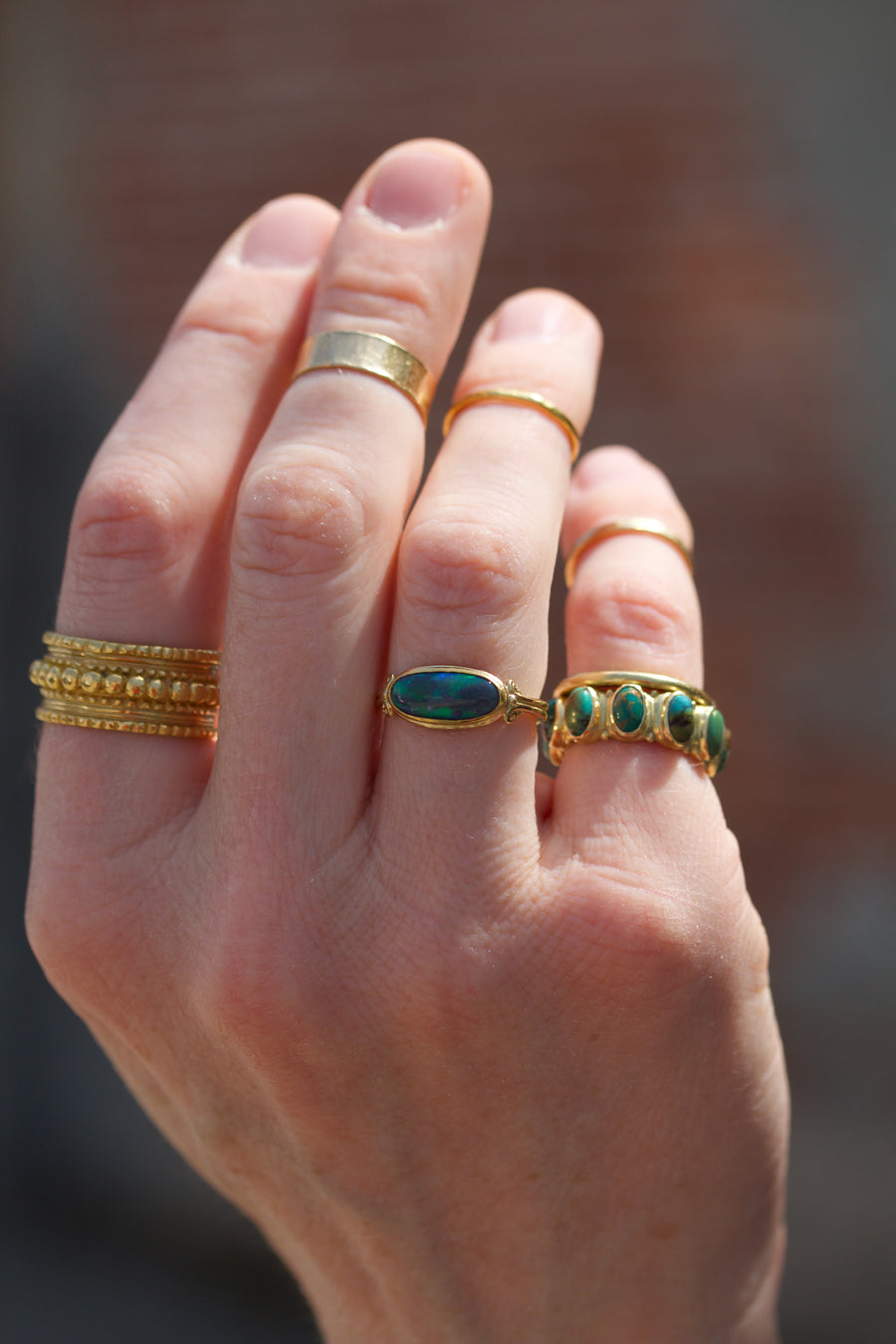 Black Opal Ring