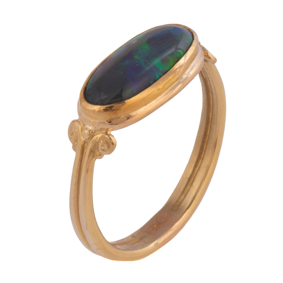 Black Opal Ring