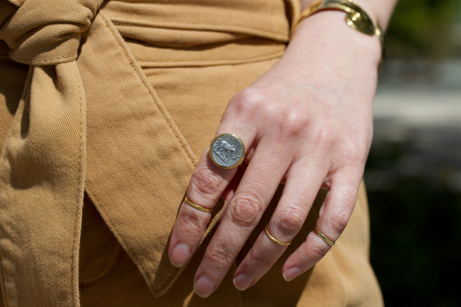 Ancient Roman Coin Ring