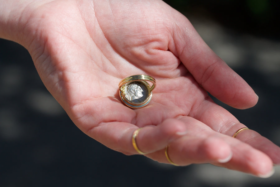 Ancient Roman Coin Ring
