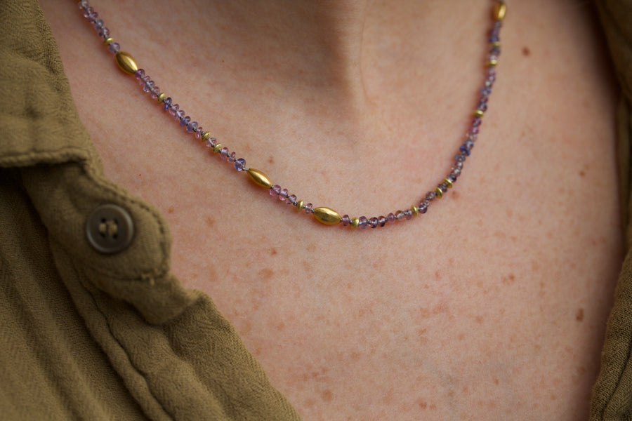 Pastel Sapphire Necklace