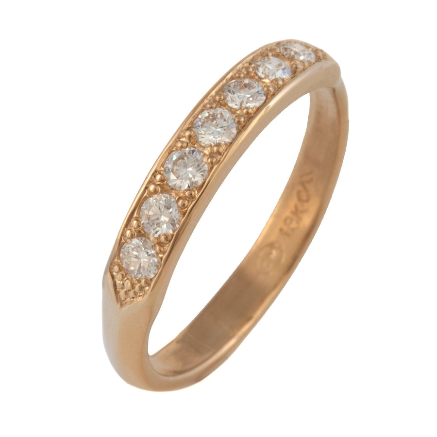 Bead Set Diamond Ring
