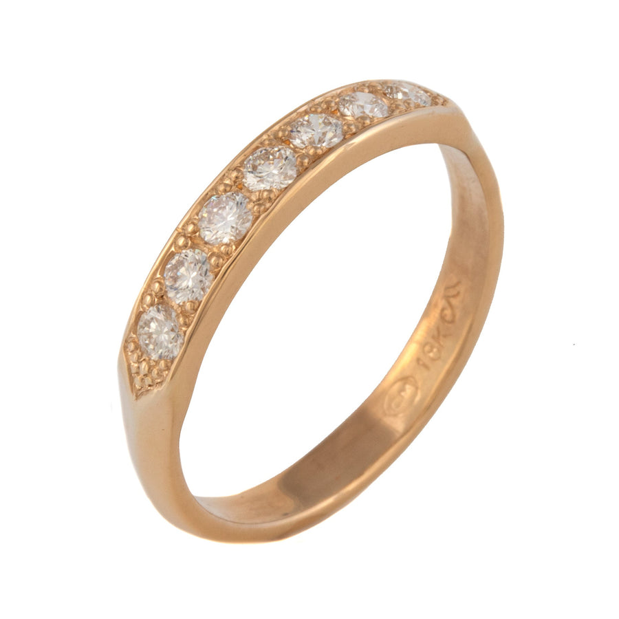Bead Set Diamond Ring