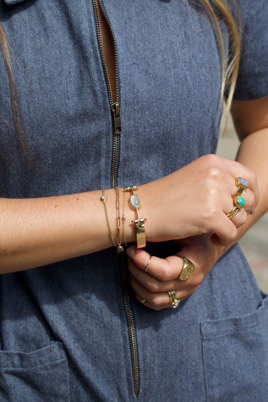 Aquamarine Spring Bracelet