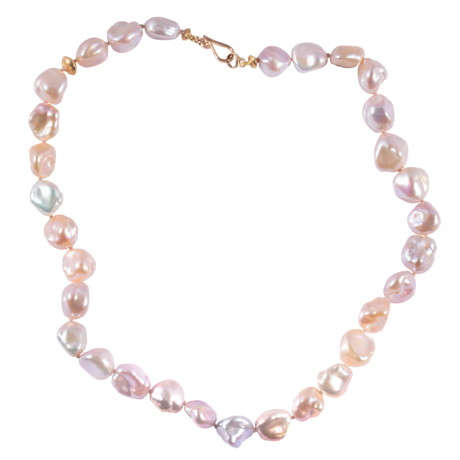 Pastel Baroque Pearl Necklace