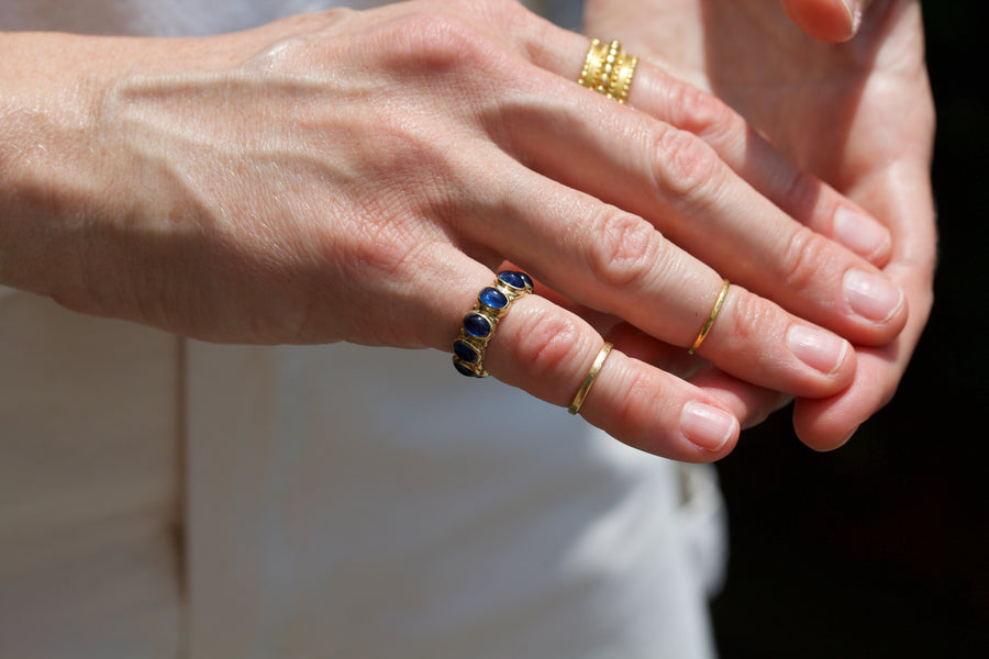 Blue Sapphire All-Around Ring