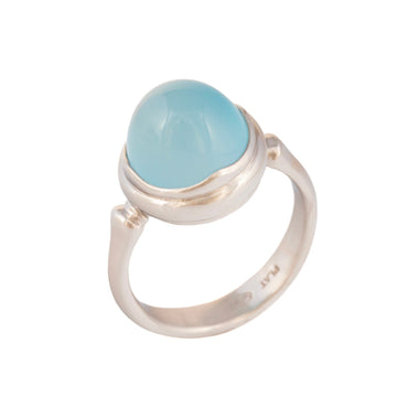 Platinum Aquamarine Ring