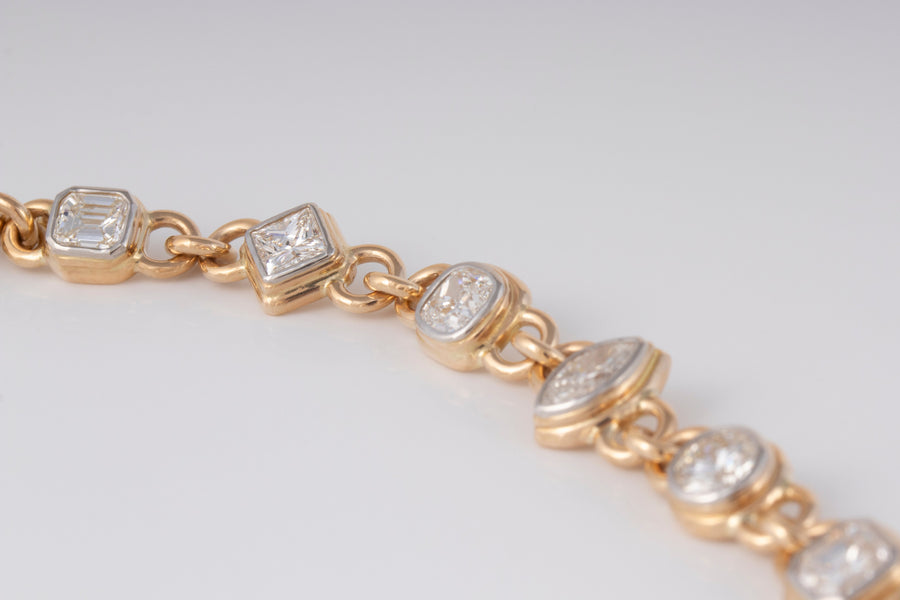 Bracelet with Ten Diamonds