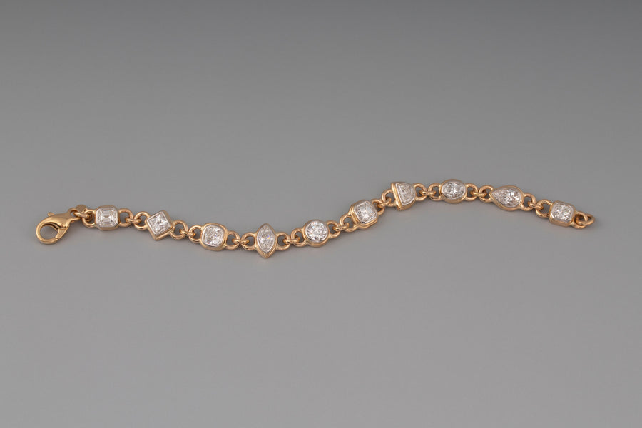 Bracelet with Ten Diamonds