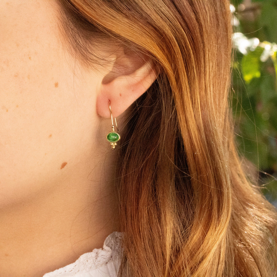 Tsavorite Drop Earrings
