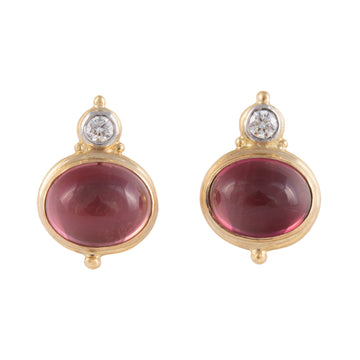 Tourmaline & Diamond Earrings