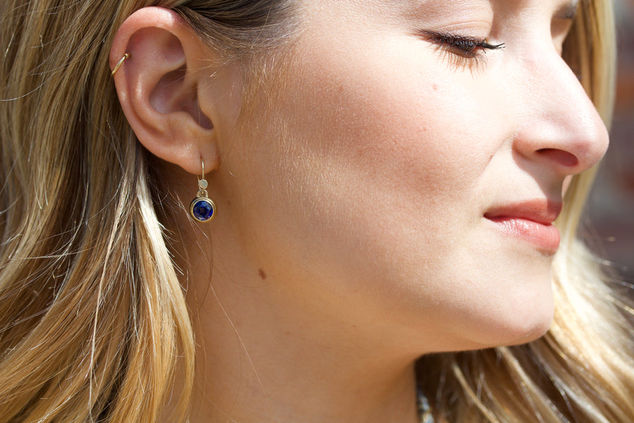 Blue Sapphire Earrings