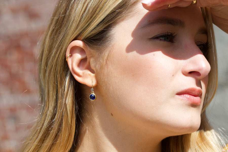 Blue Sapphire Earrings