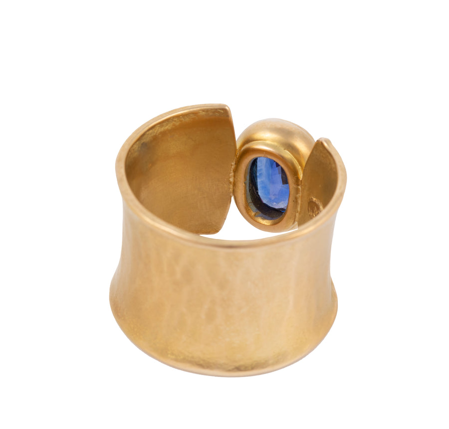 Cushion Cut Sapphire Ring