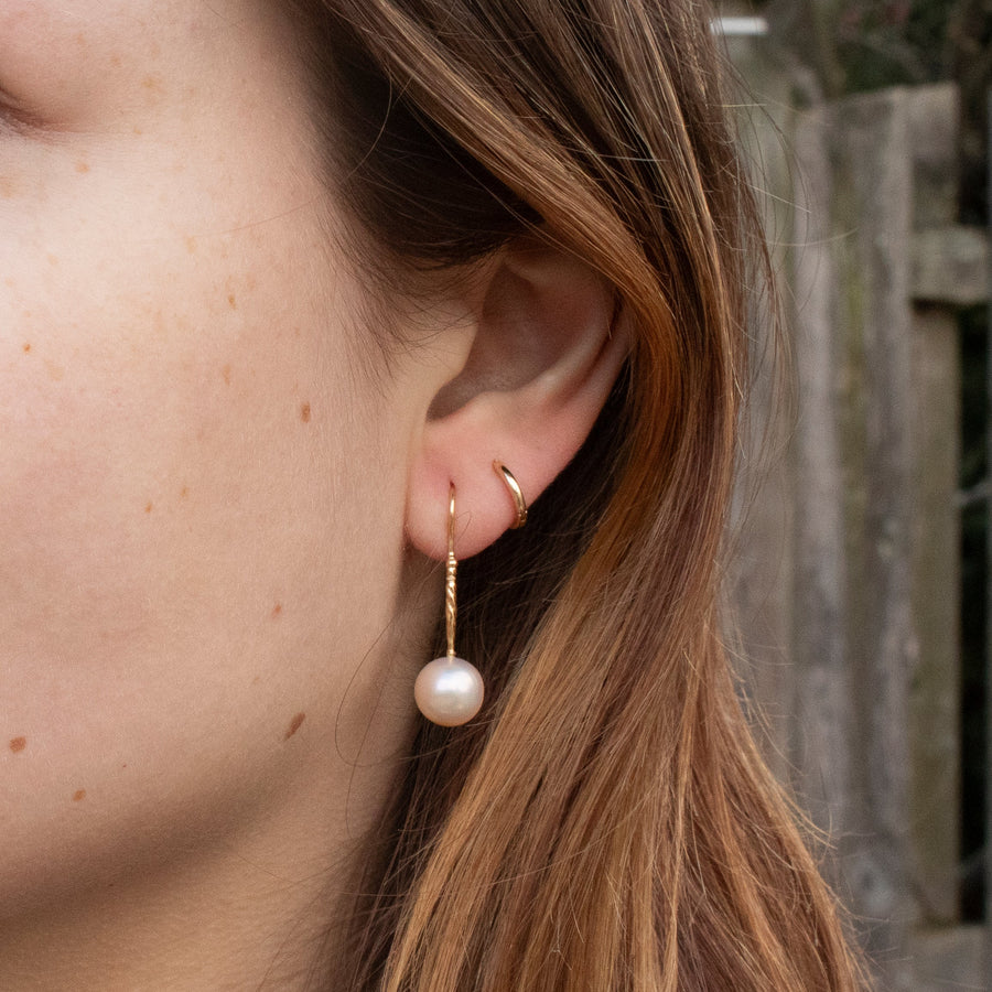 Freshwater Pearl Round Earrings