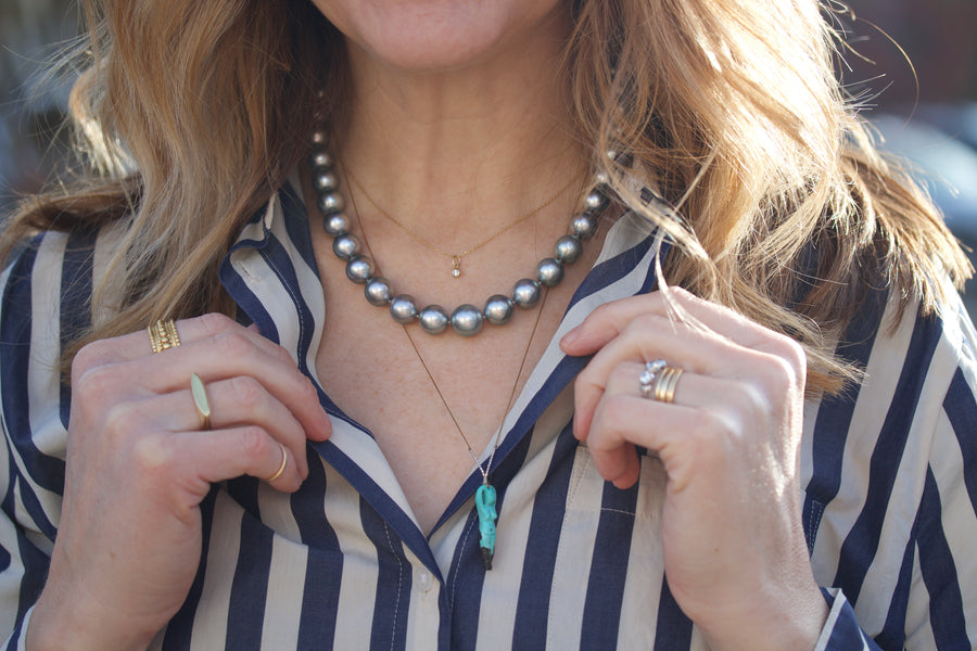 Silver-Grey Tahitian Pearl Necklace