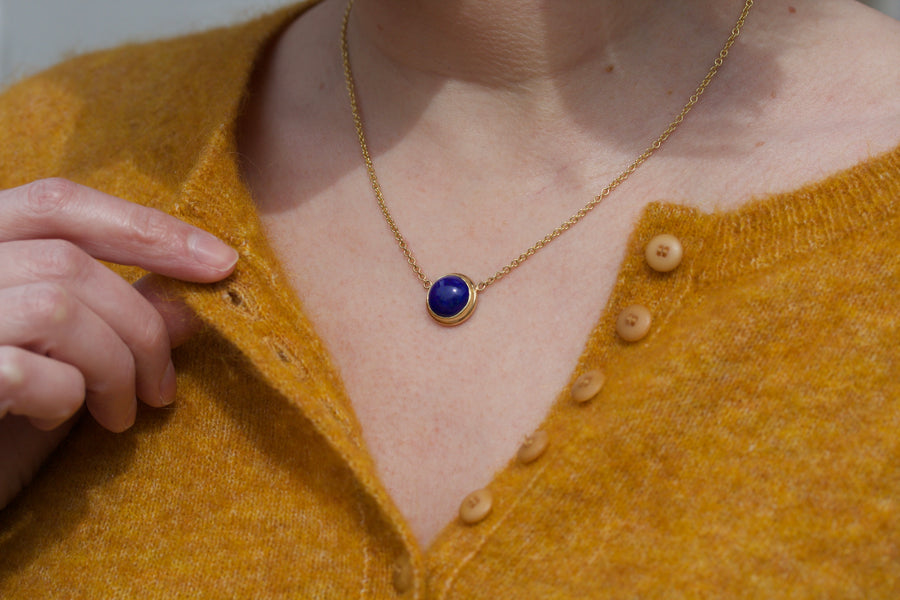 Double Hung Lapis Lazuli Necklace