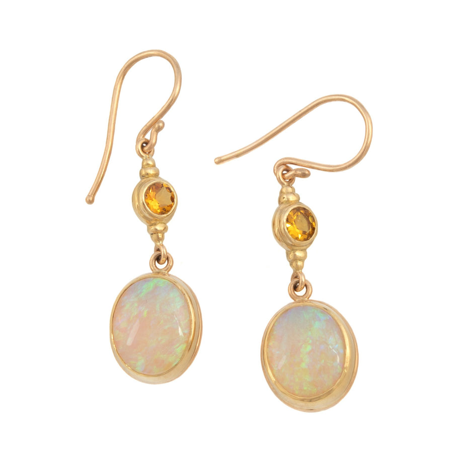 Opal & Citrine Earrings