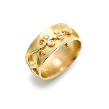 Gold Band with Intricate Detail