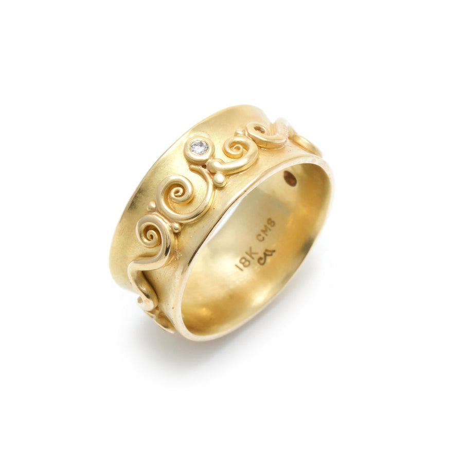 Gold Band with Intricate Detail