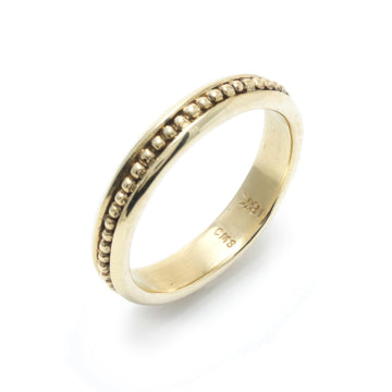 Beaded Wedding Band in 18K Yellow Gold