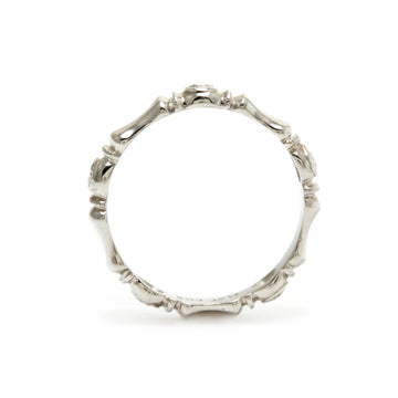 Platinum Bamboo Five Diamond Band