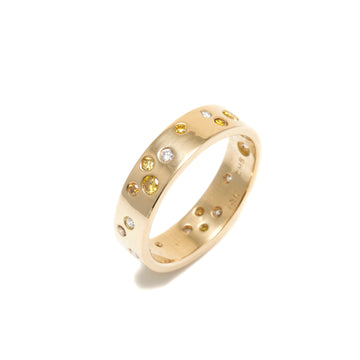 Starlight Diamond Ring with Yellow Diamonds