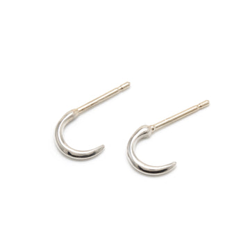 Small Hoop Earrings in Platinum