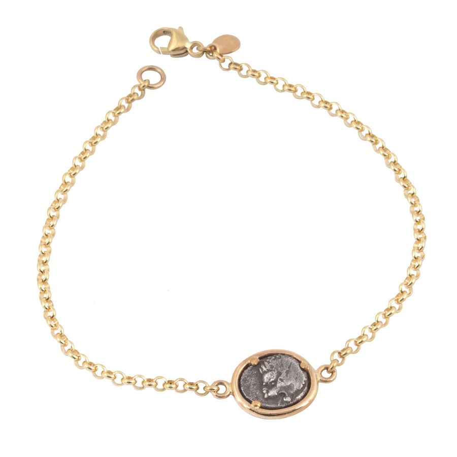 Double Sided Ancient Coin Bracelet