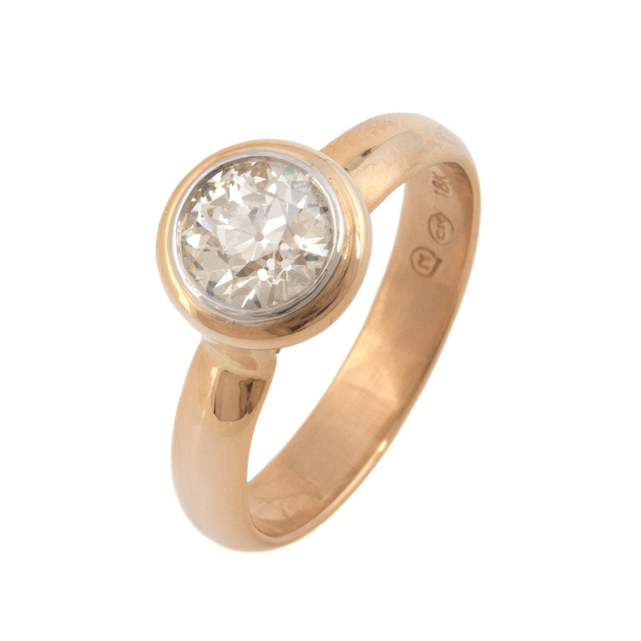 Art Deco 2.24 Carat Certified Old European Cut Diamond Platinum Engage –  Rive Gauche Jewelry