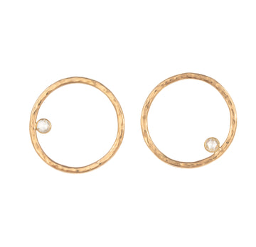 Halo Hoops with Rose Cut Diamonds