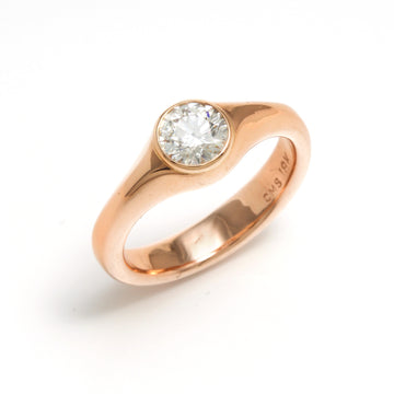 Rose Gold Band Style Diamond Ring