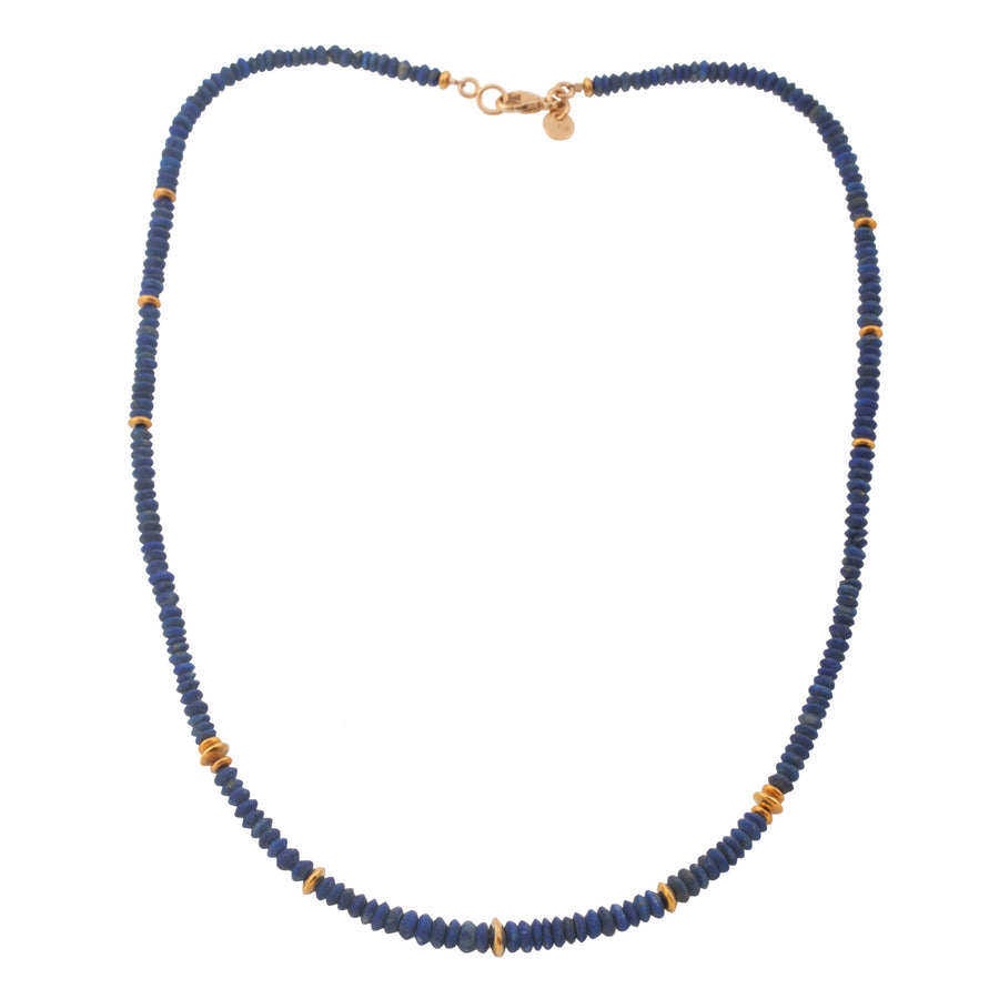 Lapis Lazuli & High Karat Gold Necklace
