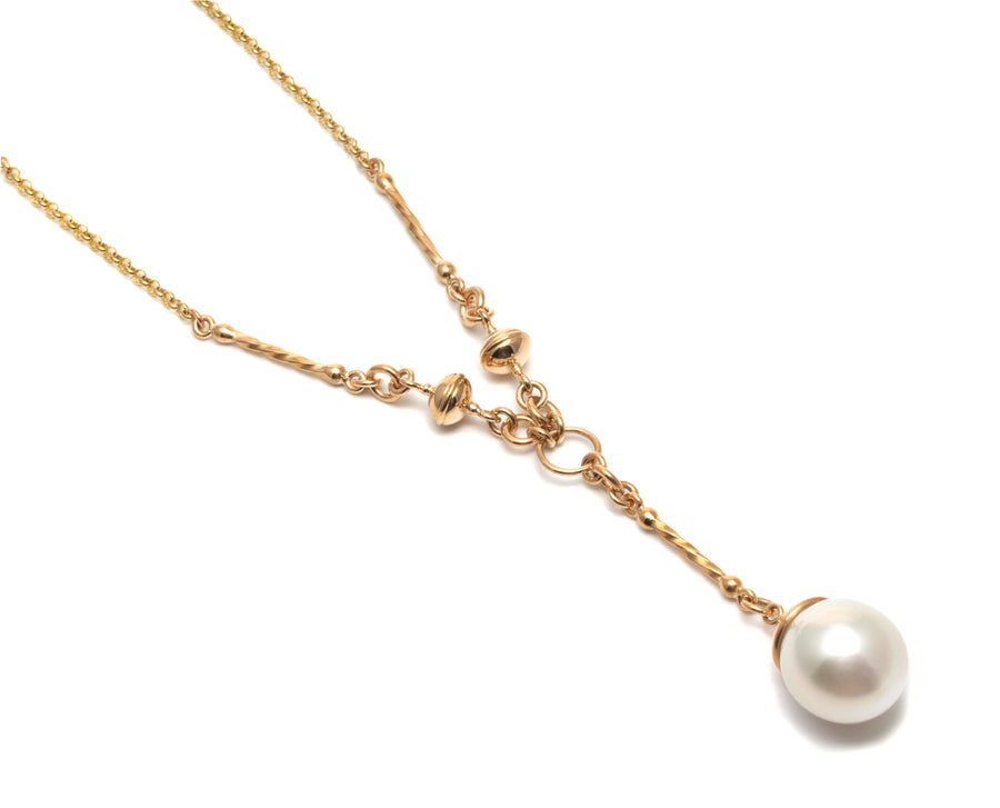 Lariat Style Necklace with South Sea Pearl