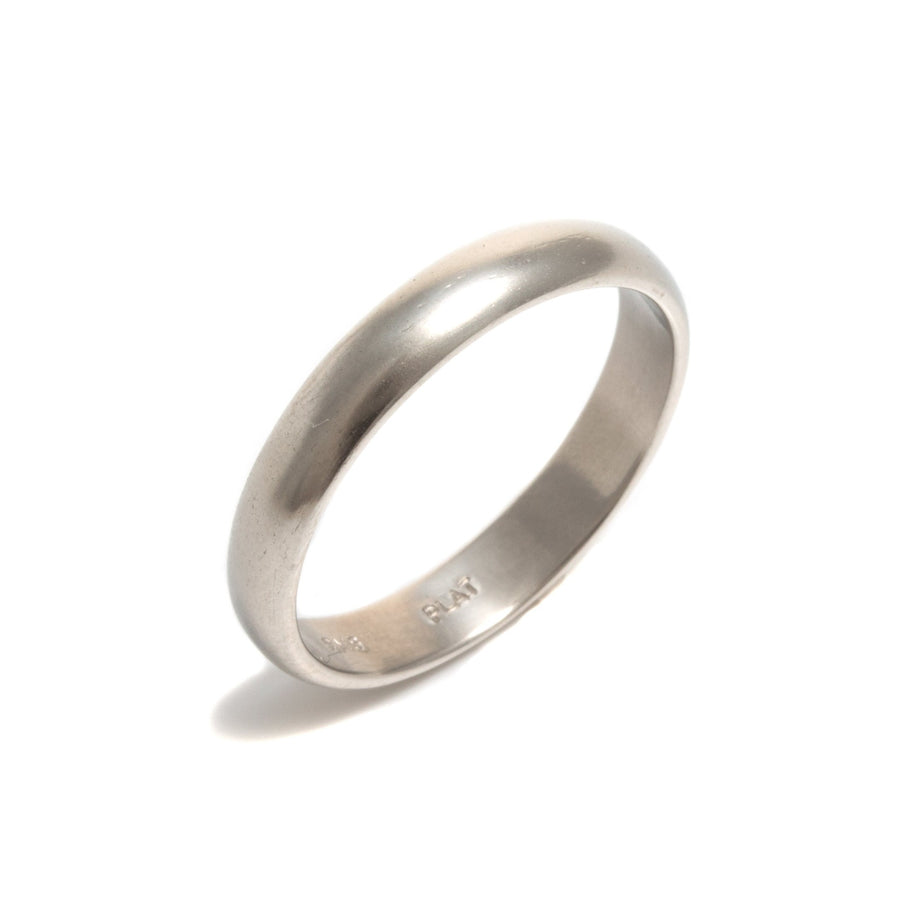 8mm Platinum Plain Court Wedding Ring • Platinum Ring Company