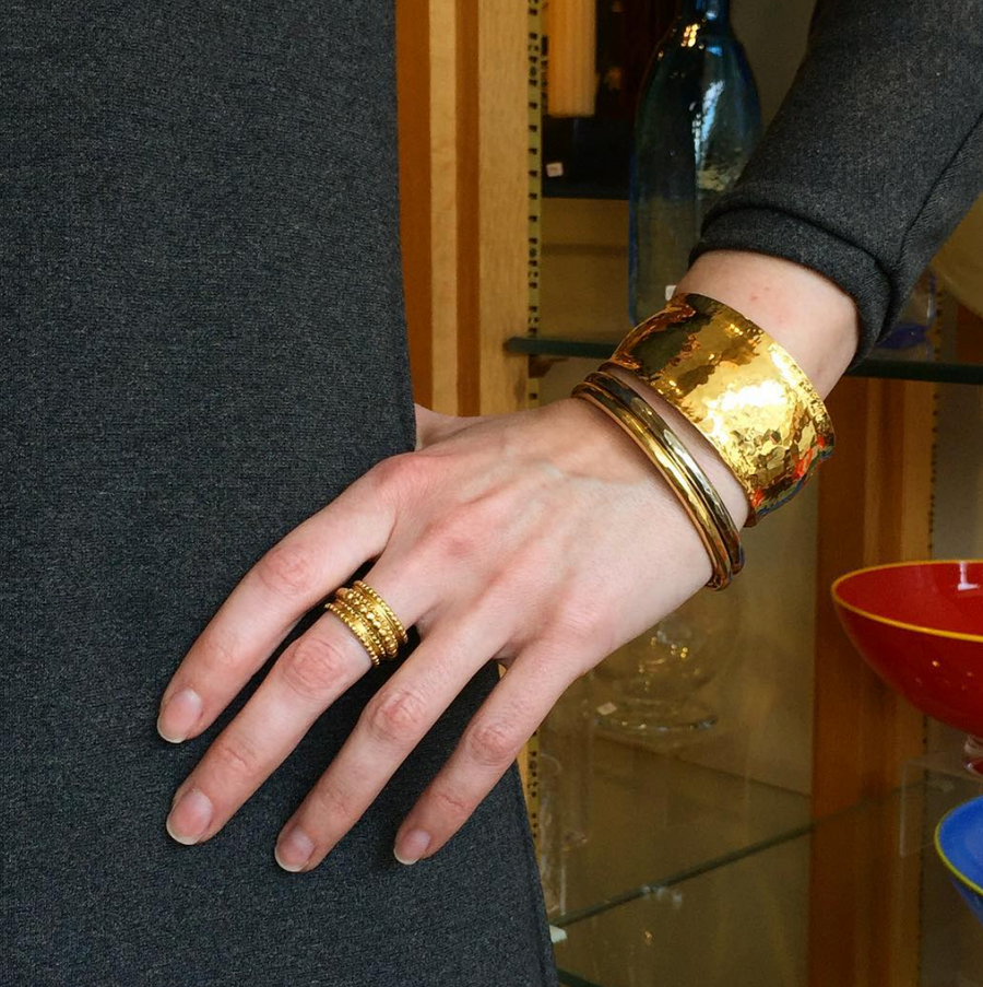 22K Gold Cuff Bracelet